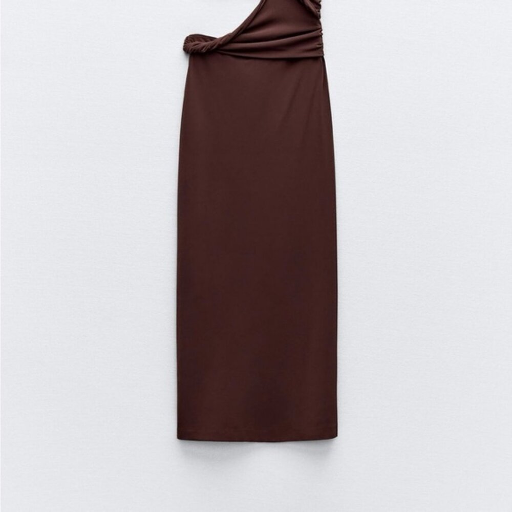 ZARA CUT OUT TWISTED DRESS - Picture 8 of 8
